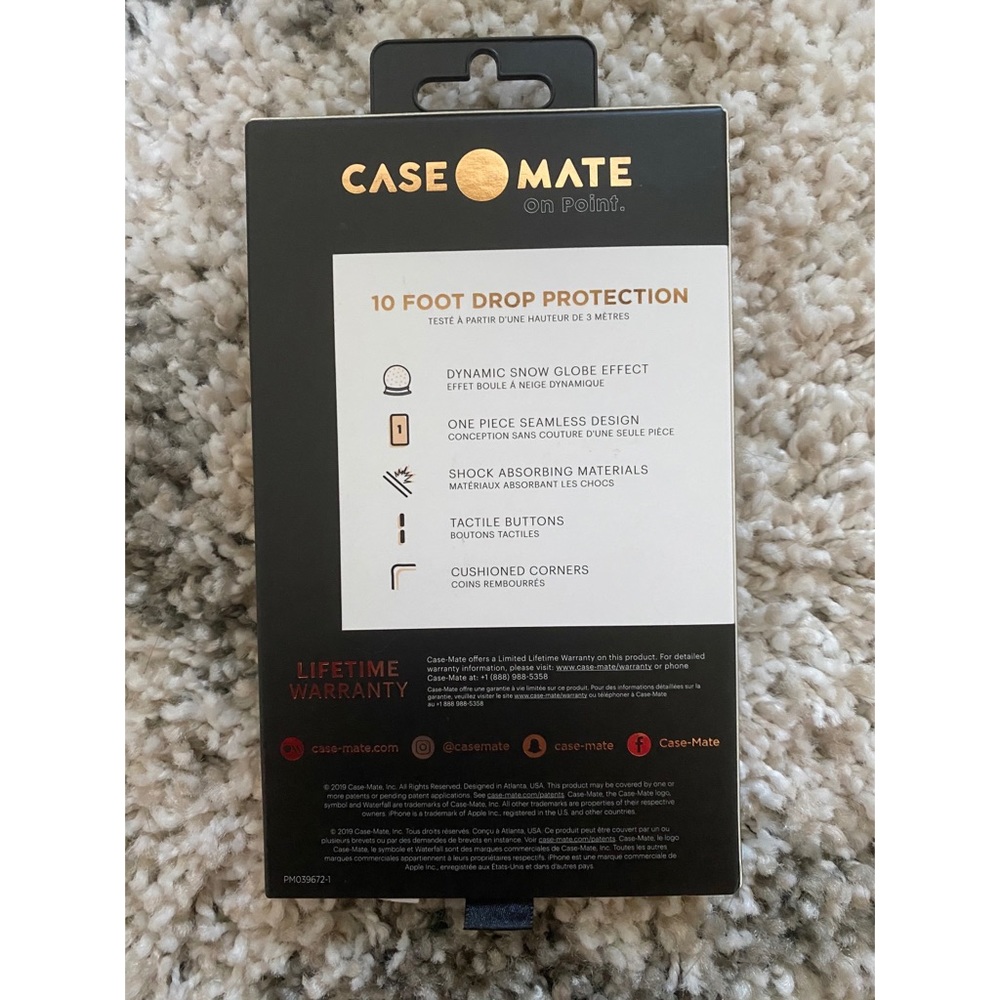 Case-Mate iPhone 11 Pro Gold Glitter Waterfall - Picture 4 of 4